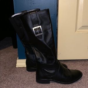 Tall black boots